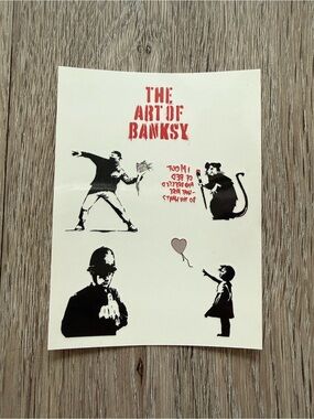 Temporary Tattoo Set of 4 The Art of Banksy
